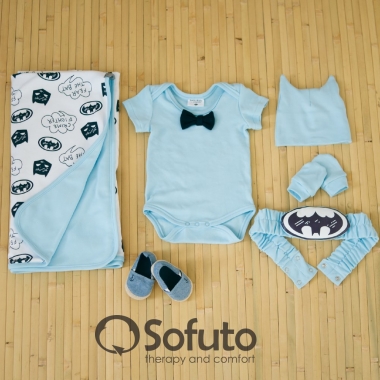Комплект на выписку из роддома жаркое лето, Batman (5 предметов)