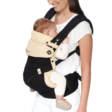 Комплект эргорюкзак Ergobaby 360 Bundle Of Joy - Black/Camel + вкладыш для новорожденных