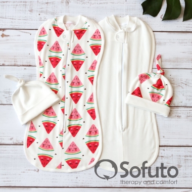 Комплект пеленок-коконов для новорожденных, Watermelon