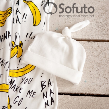 Комплект пеленок-коконов для новорожденных, Bananas