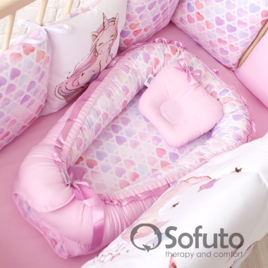 Позиционер для сна новорожденного Babynest, Unicorn