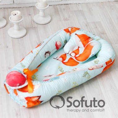 Позиционер для сна новорожденного Babynest, Cute Fox