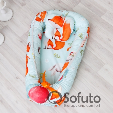 Позиционер для сна новорожденного Babynest, Cute Fox