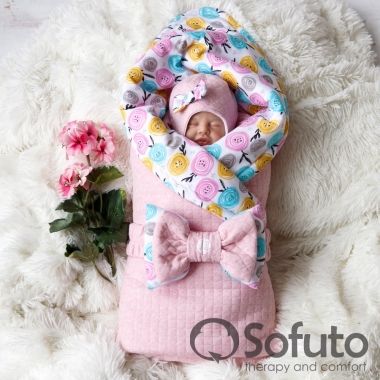 Комплект на выписку холодное лето plus, Rosa Dior (6 предметов)