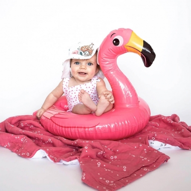 Муслиновое одеяло с бамбуком Bebe au Lait, Mermaid/Bubbles