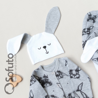 Комплект на выписку холодное лето, Rabbit (5 предметов)