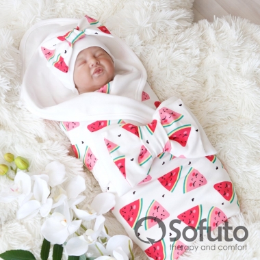 Комплект на выписку жаркое лето, Watermelon (5 предметов)