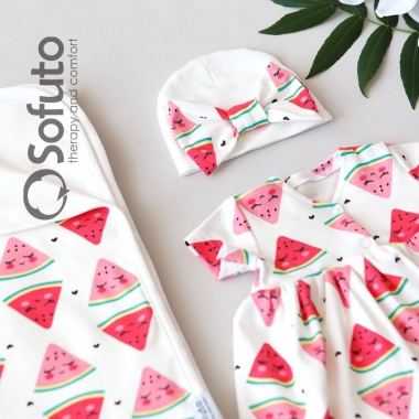 Комплект на выписку жаркое лето, Watermelon (5 предметов)