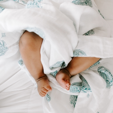 Муслиновые пеленки для новорожденных Aden&Anais, большие, набор 4, Paisley teal
