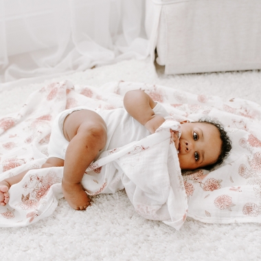 Муслиновая пеленка для новорожденных Aden Anais, Dahlias