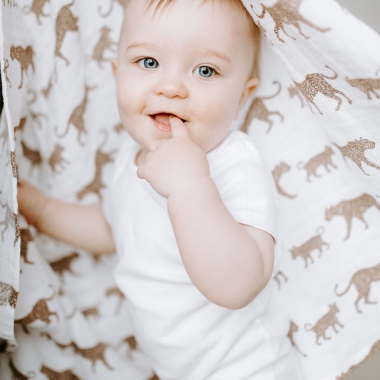 Муслиновая пеленка для новорожденных Aden Anais, Hear me roar