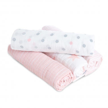 Муслиновые пеленки Aden by Aden&Anais, большие, набор 4, Doll