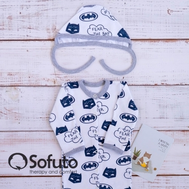 Комплект на выписку холодная зима, Baby Batman (7 предметов)