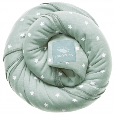 Слинг-шарф трикотажный Manduca, Limited Edition, Little Stars Mint