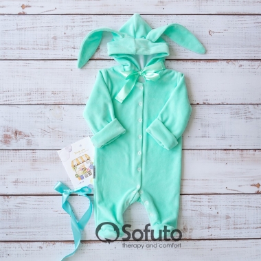 Комплект на выписку демисезонный, Bunny mint (6 предметов)