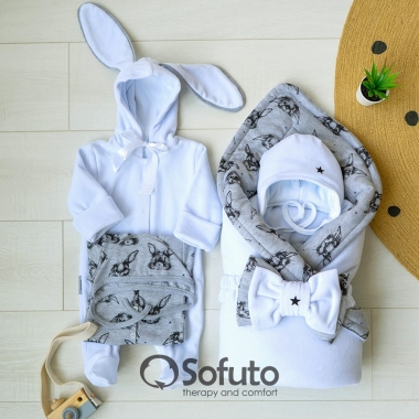 Комплект на выписку зимний, Rabbit(6 предметов)