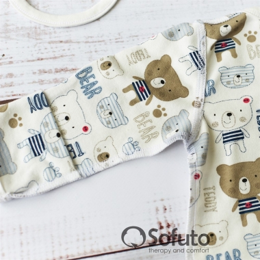 Комплект на выписку демисезонный швами наружу, Teddy (6 предметов)
