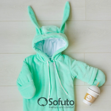 Комплект на выписку холодная зима, Bunny Mint (6 предметов)