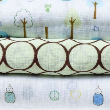 Набор пеленок SwaddleDesigns SwaddleLite Cute & Calm Kiwi