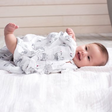 Муслиновые пеленки для новорожденных Aden&Anais большие, набор 4, Lovebird