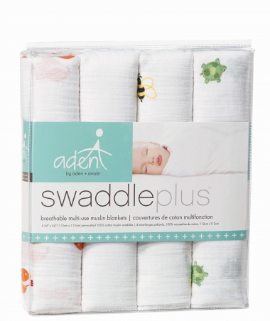 Муслиновые пеленки для новорожденных Aden by Aden Anais, большие, набор 4, Life s hoot