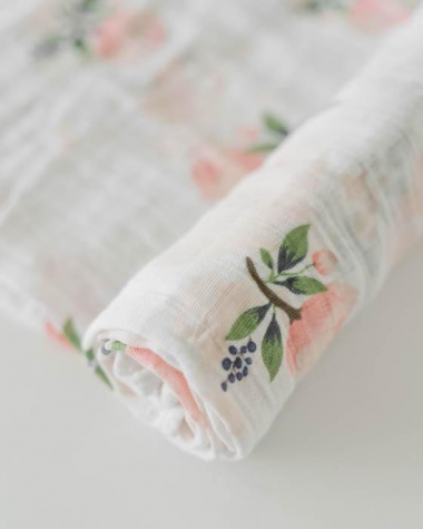 Муслиновая пеленка для новорожденных Diva большая, Rose Cotton