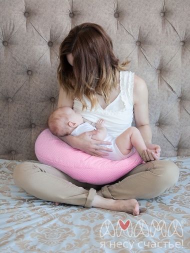 Подушка для кормящих и беременных "Лёгкая на подъём", розовый