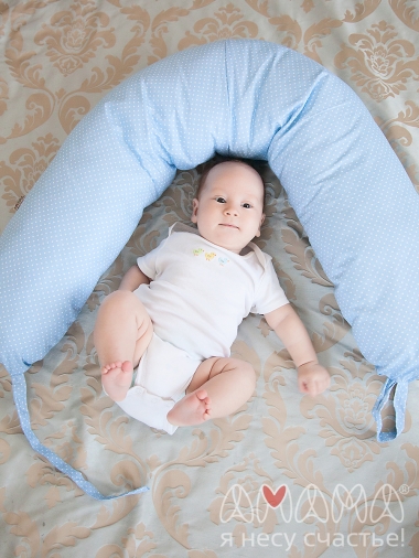 Подушка для кормящих и беременных "Лёгкая на подъём", голубой