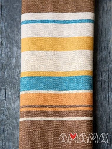 Слинг-шарф «Табатай» Амама, коричневый полосатый