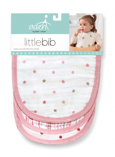 Слюнявчик муслиновый Aden by Aden&Anais, набор 3, Little Bib Oh Girl