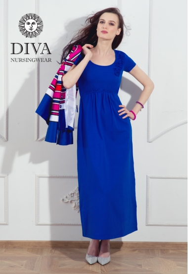 Платье для кормящих и беременных Diva Nursingwear Dalia, цвет Azzurro
