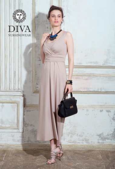 Сарафан для кормящих и беременных Diva Nursingwear Alba Maxi, Grano