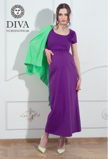 Платье для кормящих и беременных Diva Nursingwear Dalia, цвет Viola