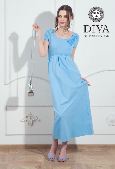 Платье для кормящих и беременных Diva Nursingwear Dalia, цвет Celeste