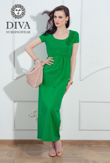 Платье для кормящих и беременных Diva Nursingwear Dalia, цвет Aloe
