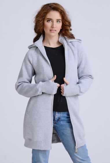 Слинготолстовка (слингокофта) для беременных Diva Outerwear 3в1, Nebbia