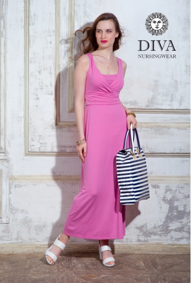 Сарафан для кормящих и беременных Diva Nursingwear Alba Maxi, Rose