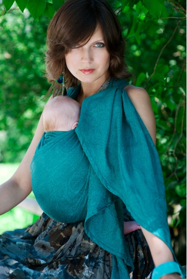 Слинг-шарф Ellevill Paisley Smaragd