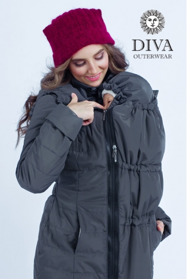 Слингокуртка зимняя 4 в 1 Diva Outerwear Grafite