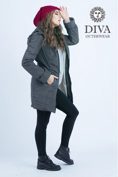 Слингокуртка зимняя 4 в 1 Diva Outerwear Grafite