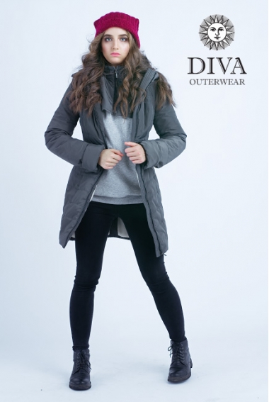 Слингокуртка зимняя 4 в 1 Diva Outerwear Grafite