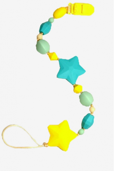 Силиконовый держатель на клипсе Майя, бирюзовый