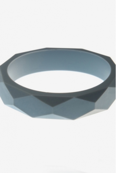 Молочный браслет из пищевого силикона, серый