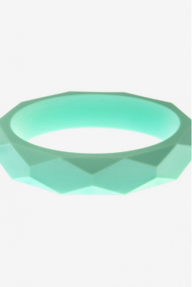 Молочный браслет из пищевого силикона, мятный