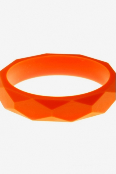 Молочный браслет из пищевого силикона, оранжевый