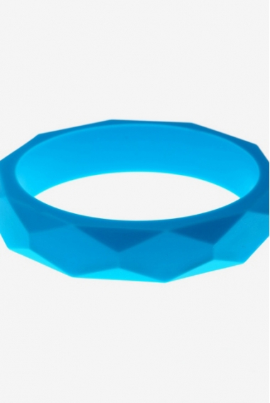 Молочный браслет из пищевого силикона, голубой