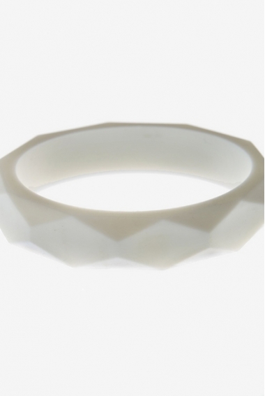 Молочный браслет из пищевого силикона, белый