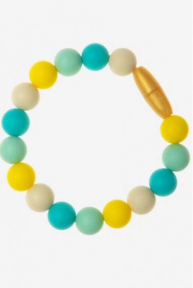 Силиконовый браслет-прорезыватель Майя, бирюзовый Силиконовый браслет-прорезыватель Майя, бирюзовый