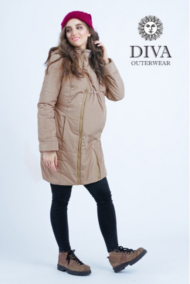 Слингокуртка зимняя 4 в 1 Diva Outerwear Moka