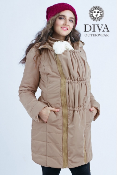 Слингокуртка зимняя 4 в 1 Diva Outerwear Moka